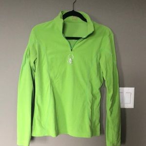 Green spyder fleece pullover